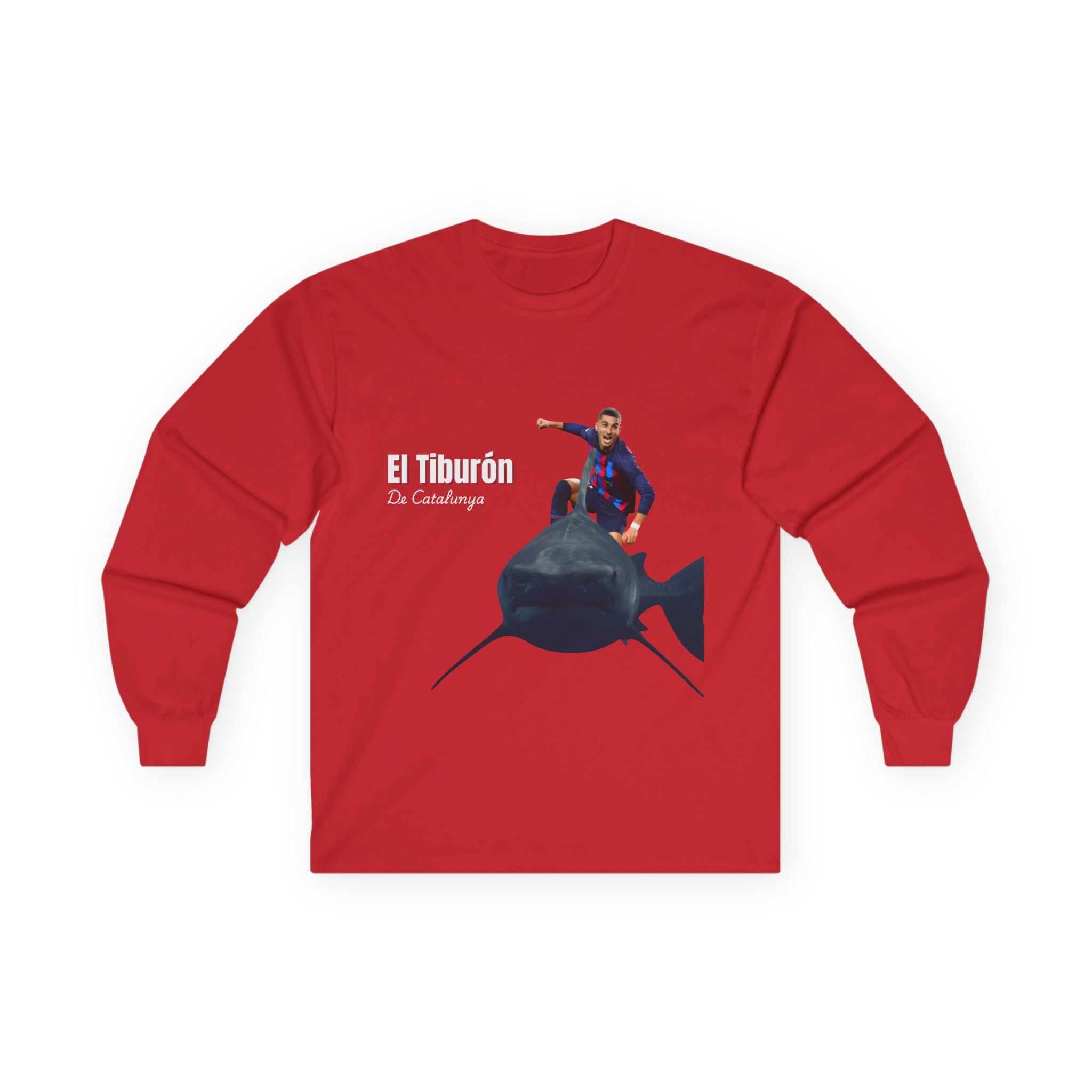 El Tiburon De Catalunya Cotton Unisex Long Sleeve Shirt