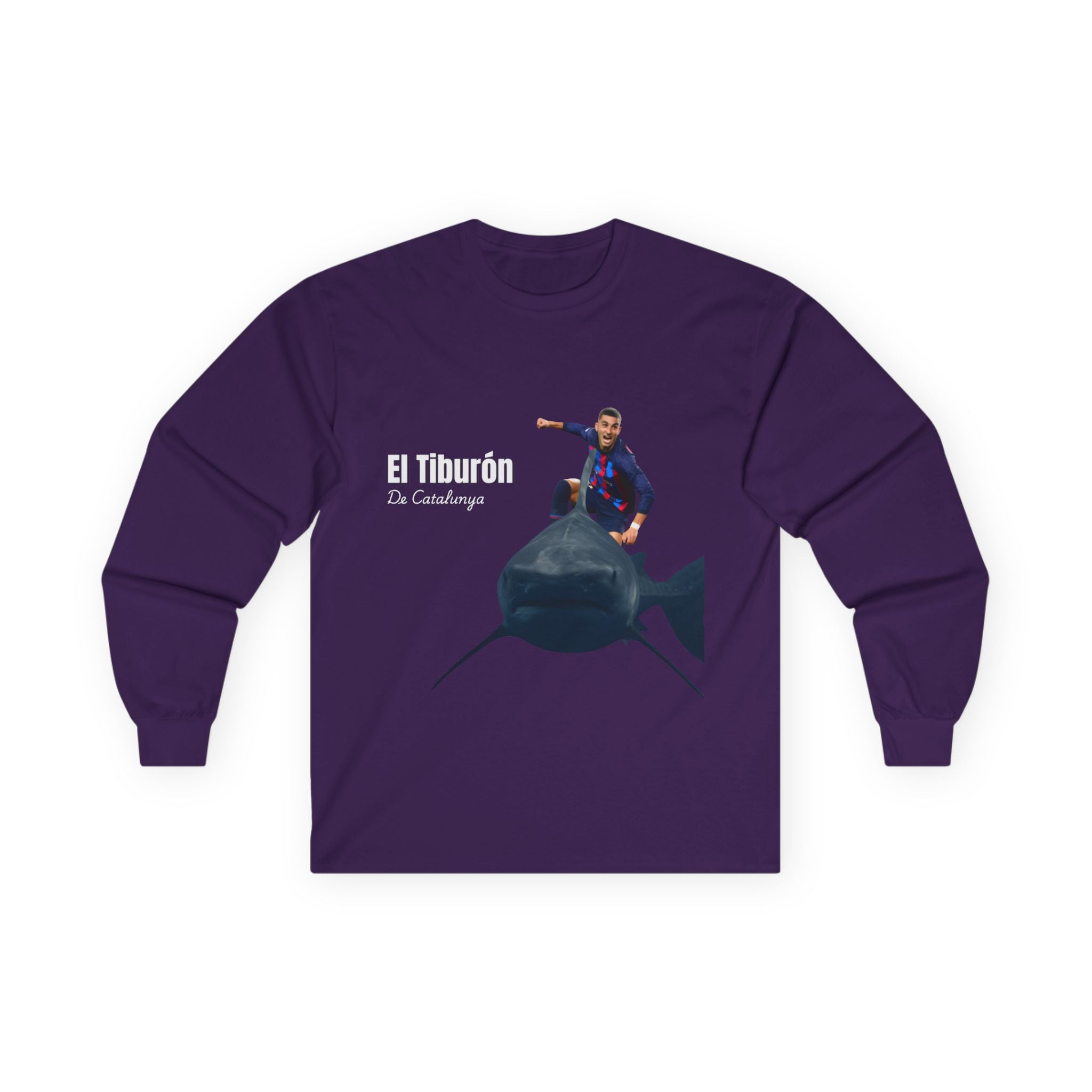 El Tiburon De Catalunya Cotton Unisex Long Sleeve Shirt